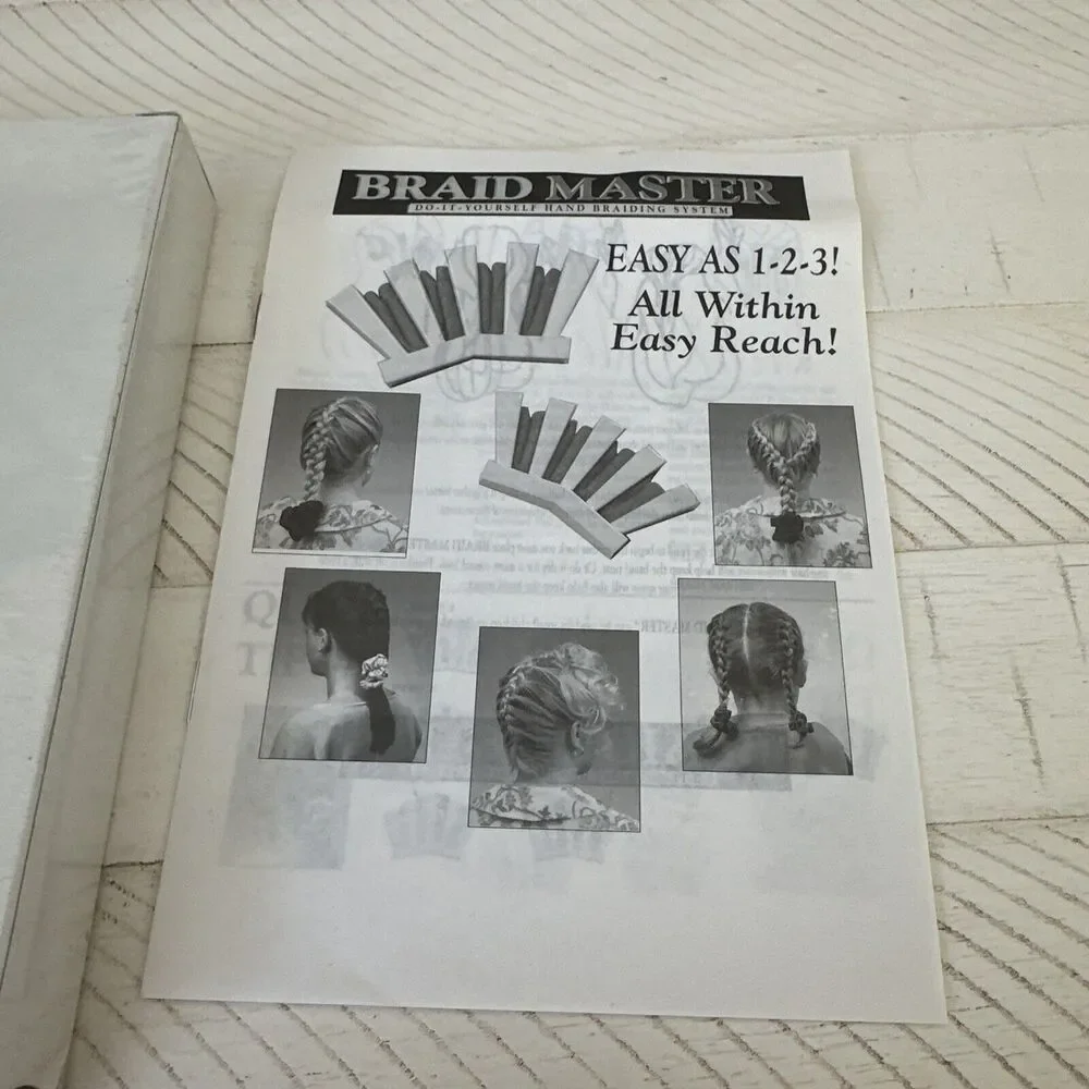 Vintage 90s Braid Master Instructional Video VHS‎ DIY Hand Braiding Hair System